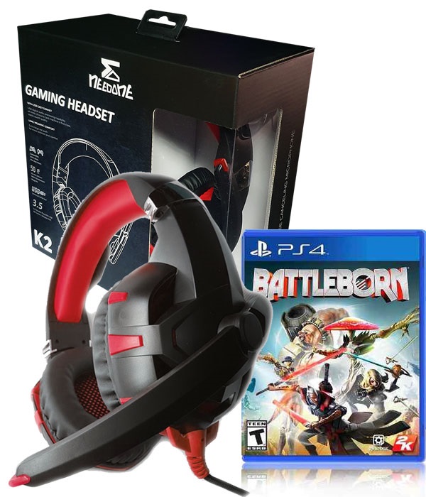 Audifono Juego Online K2 Rojo + Juego Battleborn 